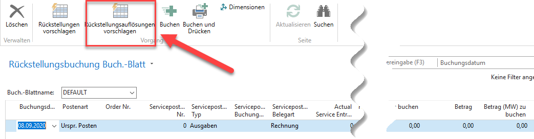 Xfreight Rückstellungsbuchung / Buchungsblatt / Auflösung Xfreight Rückstellungsbuchung / Buchungsblatt / Auflösung